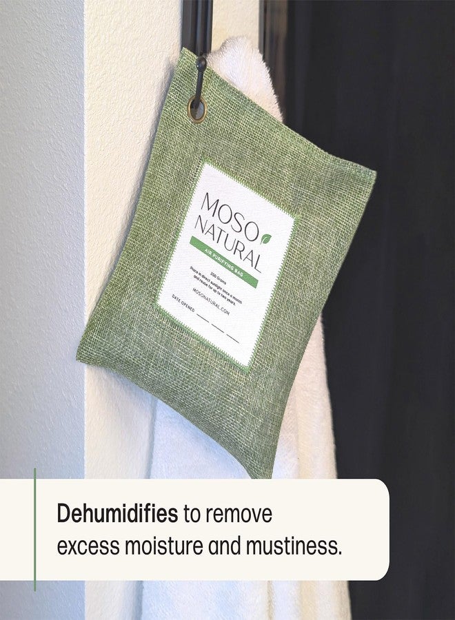 موسو ناشتورال أكياس حبيبات تنقية الهواء من موسو ناتشورال، بدون رائحة، 200 غرام. مزيل للروائح الكريهة، ماص للروائح في السيارات والخزائن. لون أخضر، خالٍ من العطور والمواد الكيميائية، أكياس فحم تدوم طويلاً | تدوم حتى سنتين! - Image 4