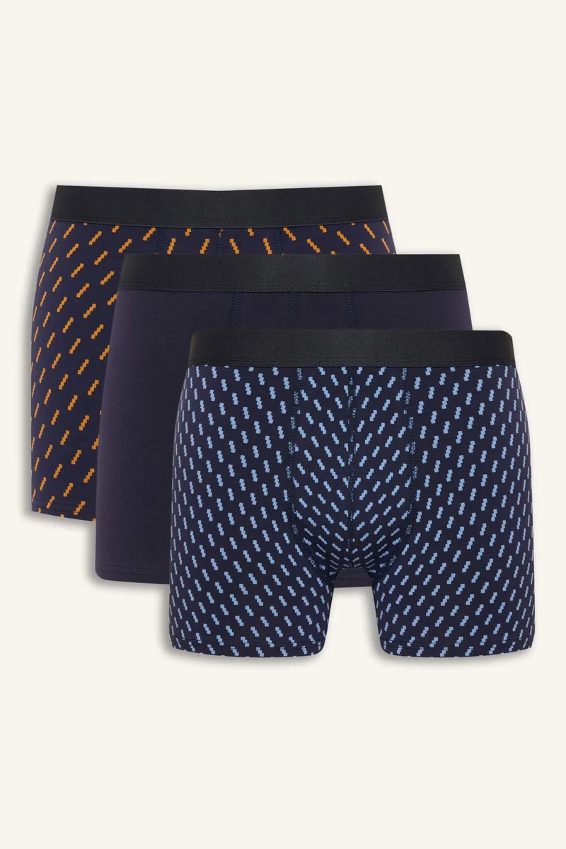 ديفاكتو Regular Fit Striped 3 Piece Boxers