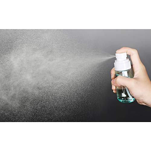 JOSALINAS Refillable Cosmetic Spray Bottles for Fine Mist Plastic Empty Clear Refillable Travel Container Essences Rose Water Mister (3.4 Ounce,100ml) - Image 2
