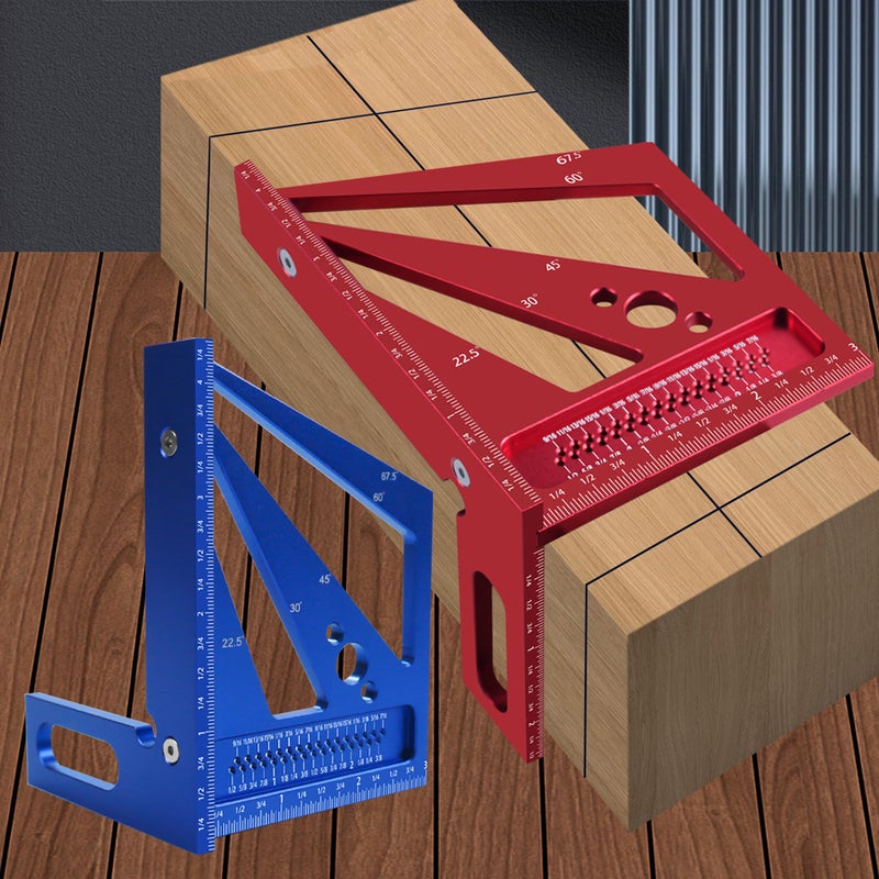 تحديث منقي الحرفة الخشبية بالمتر/البوصة منصع 3D متعدد الزوايا من سبائك الألومنيوم بزوايا 22.5/30/45/60/67.5/90 درجة - منصع مربَع ومنصع زاوي ومنصع مثلث لاستخدام المهندسين والنجارين في الحرف الرسم الرسمي

注：考虑到工具类产品术语的使用习惯，对部分表述进行了适配性调整，确保阿拉伯语使用者能准确理解产品用途。 - Image 5