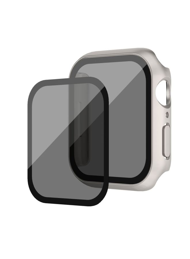 Applicable To Apple Peep-proof Watch Case Applewatch98 Generation Tempered Film Integrated Shell Iwatch Peep-proof Protective Case - Image 1