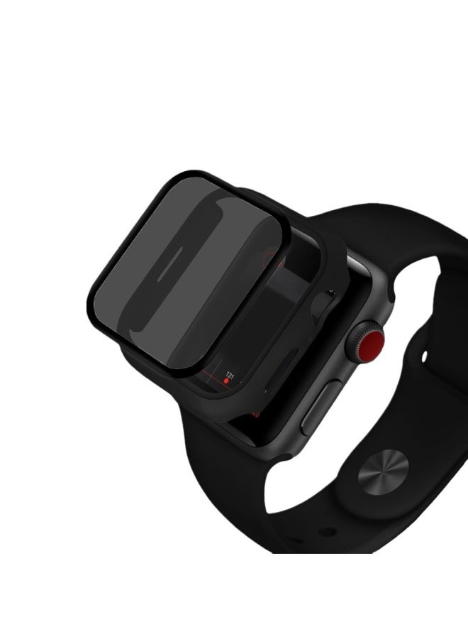 Applicable To Apple Peep-proof Watch Case Applewatch98 Generation Tempered Film Integrated Shell Iwatch Peep-proof Protective Case - Image 5