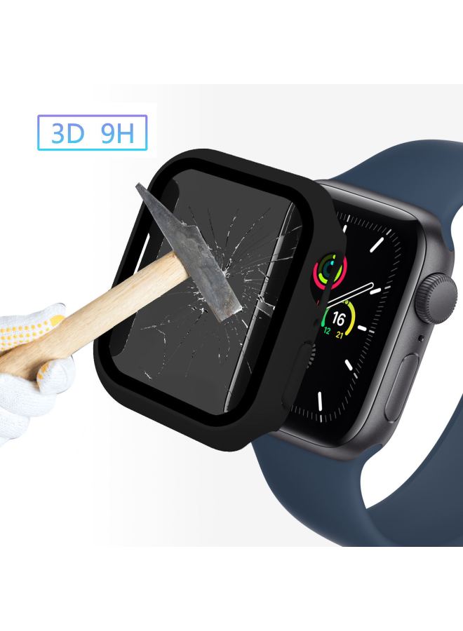 Applicable To Apple Peep-proof Watch Case Applewatch98 Generation Tempered Film Integrated Shell Iwatch Peep-proof Protective Case - Image 3