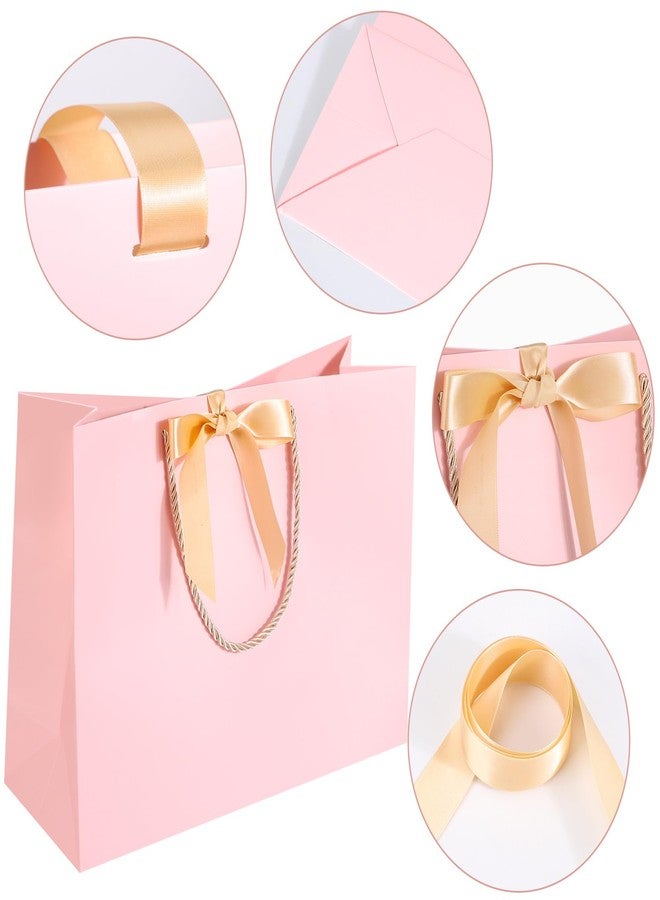 EUSOAR Pink Gift Bags, 3pcs 16"x6"x12" Large Thank You Paper Bags with Ribbons Handles, Gift Wrap Welcome Treat Bags Bulk for Wedding Guest Birthday Bridesmaid Anniversary Holiday Party Favor - Image 3
