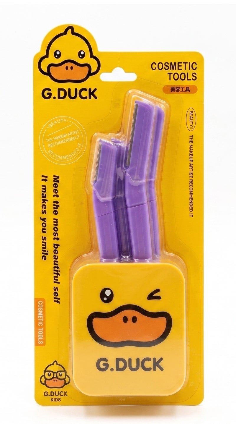 طقم شفرات للوجه والحواجب G.Duck (4قطع)