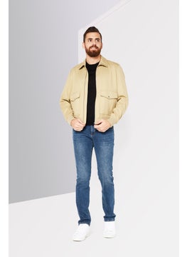 THE KOOPLES Men Long Sleeve Solid Shirt Jacket, Beige  - Image 3