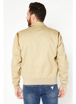 THE KOOPLES Men Long Sleeve Solid Shirt Jacket, Beige  - Image 2