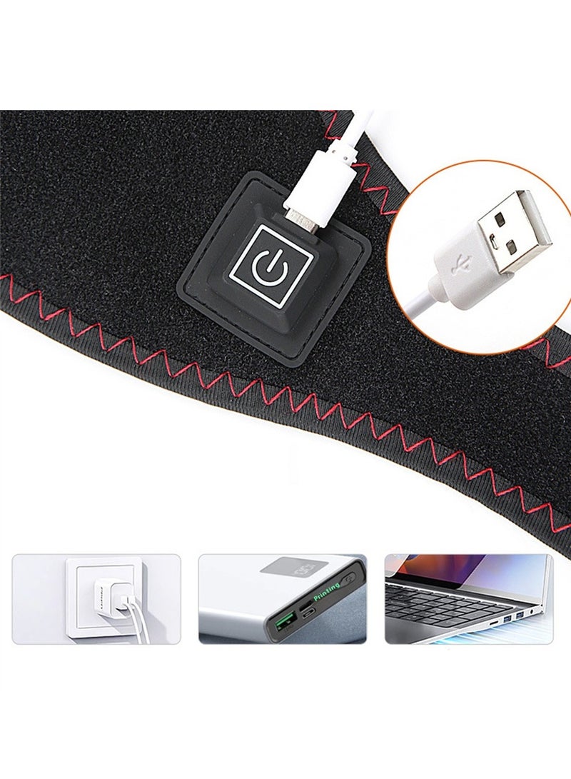 USB Heated Neck Brace – Adjustable Support Wrap for Men & Women, Neck Warmer for Pain Relief, Stiffness, Headache & Relaxation - Image 4