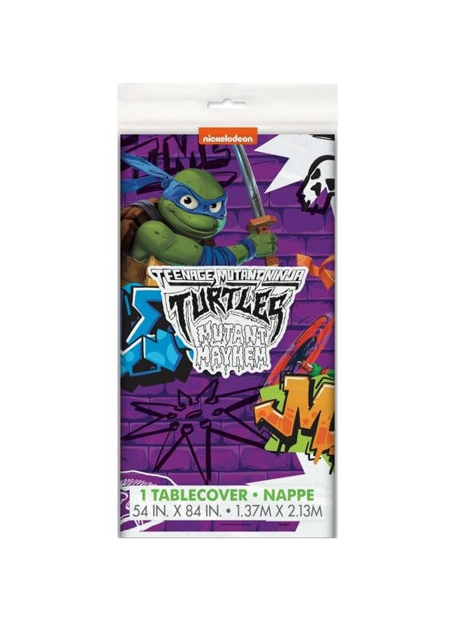 Unique Teenage Mutant Ninja Turtles Tmnt Birthday Party Bundle Pack Includes 16 Dessert Cake Plates 16 Napkins 1 Table Cover 1 Happy Birthday Banner 1 Dinosaur Sticker Sheet Serves 16 - Image 5
