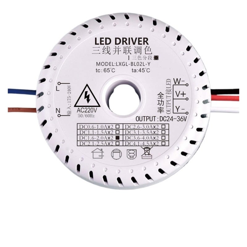 LED Chandelier Driver 24V 136A Three Color Dimmable Transformer Half Power 3 1 3 5A DC24 36V - Image 2