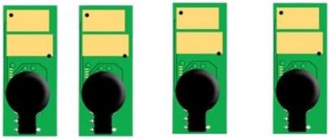 شريحة تونر متوافقة مع طابعات MF735Cdw، MF733Cdw، MF731Cdw، LBP654C، LBP652C، LBP651C، LBP653Cdw، CRG046A3، CRG046H، CRG-046 (مجموعة من 5 شرائح CRG046H).