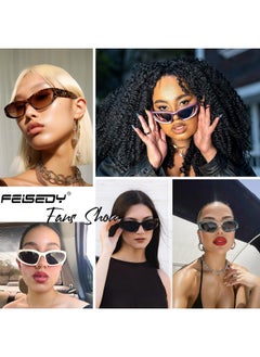 فيسيدي نظارات شمسية عصرية بتصميم Y2K للنساء والرجال، نظارات شمسية بيضاوية الشكل بتصميم مستقبلي من عام 2000، B1088  - Image 4