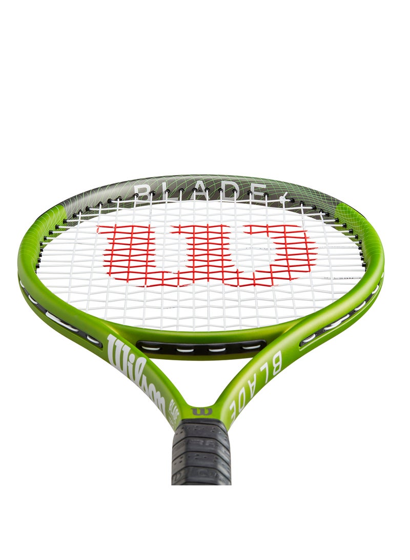 Wilson Blade Feel 103 Tennis Racket, 16x20, Adults, Beginners/ Intermediate - Green/ Black - Image 4