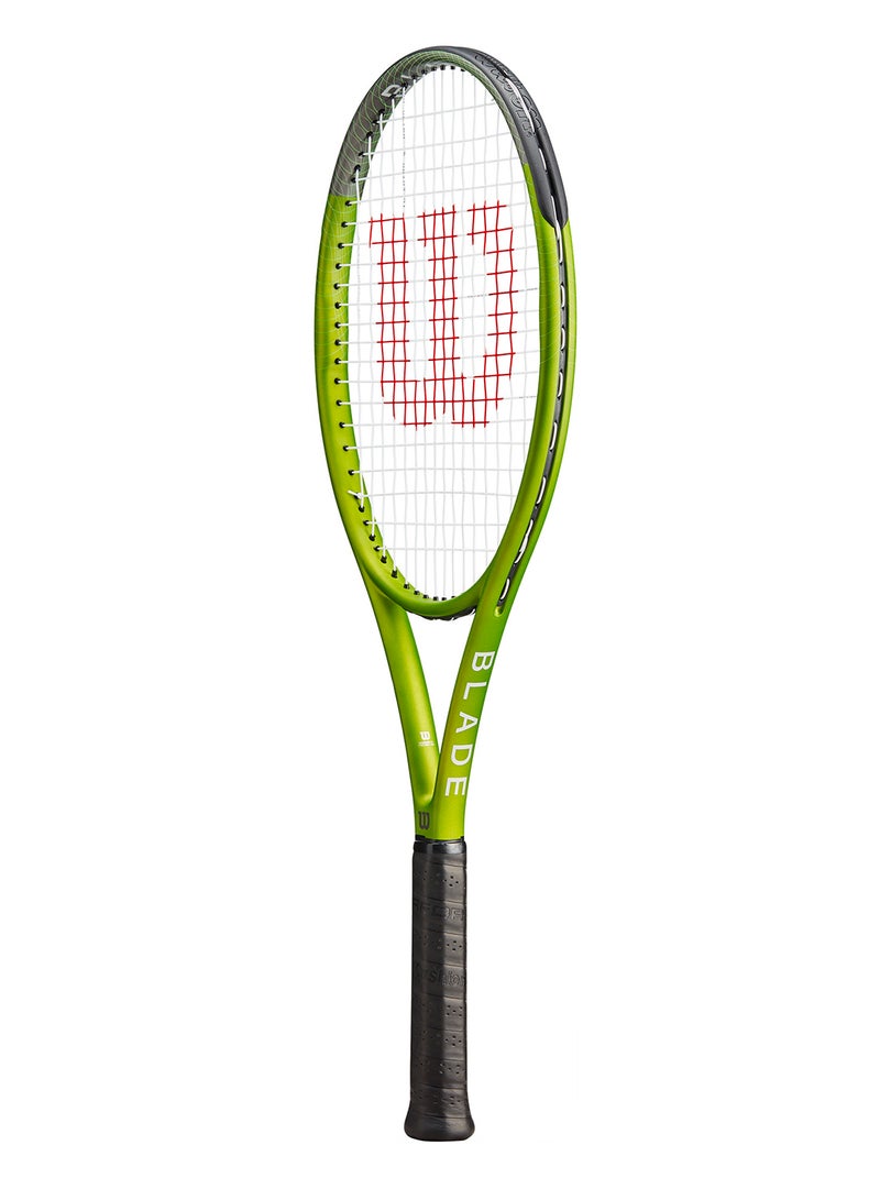 Wilson Blade Feel 103 Tennis Racket, 16x20, Adults, Beginners/ Intermediate - Green/ Black - Image 3
