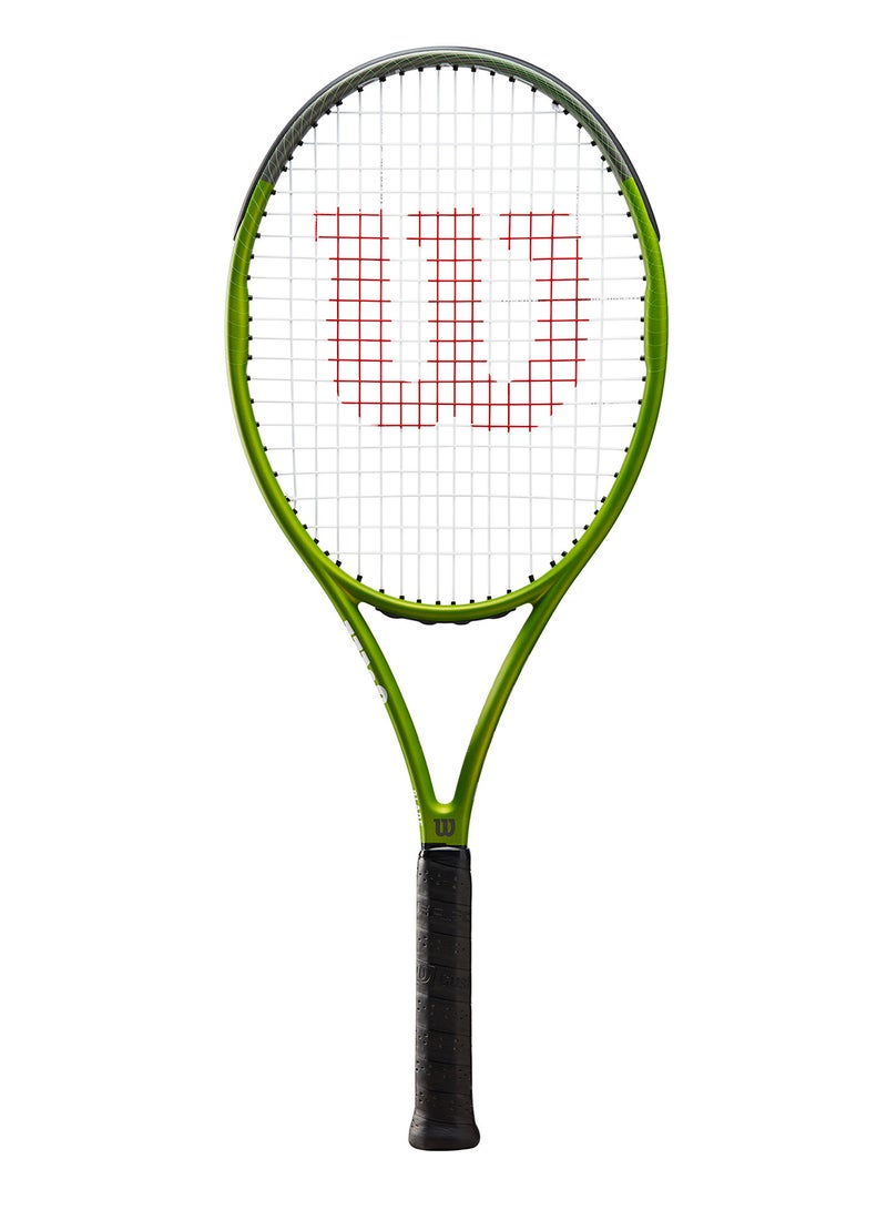 Wilson Blade Feel 103 Tennis Racket, 16x20, Adults, Beginners/ Intermediate - Green/ Black - Image 1