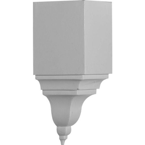 Ekena Millwork Endurathane Universal Inside Corner for Moulding Profiles, 5 1/2"W x 5 1/2"P x 13 3/4"H (Less than 5 1/2"P and 6 3/4"H), Factory Primed - Image 1