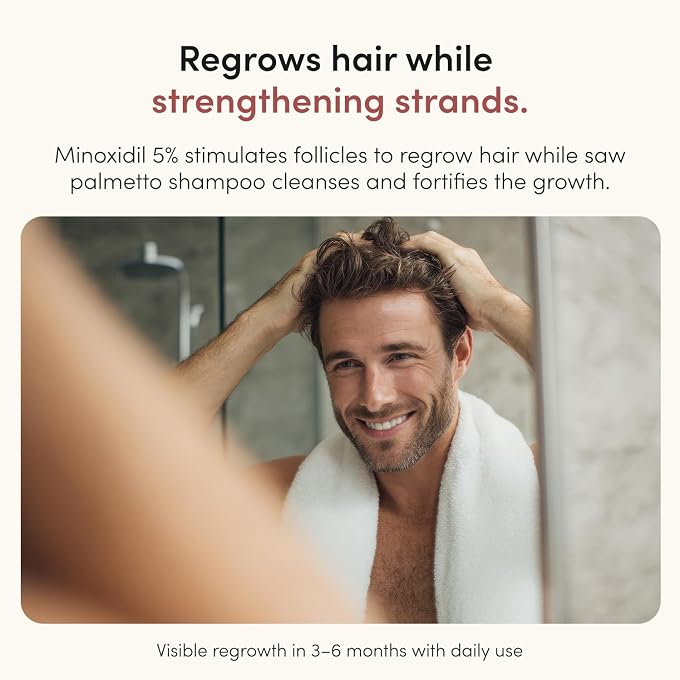 HIMS & HERS hims Thick Fix Shampoo & Minoxidil 5% Serum, Saw Palmetto, Eucalyptus - Image 3