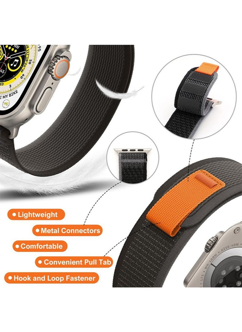 IINE Apple Watch Series 10 Band 42mm 44mm 45mm 46mm 49mm Nylon Woven Sport Strap for iWatch Series 10 ,Comfortable Braided Rugged Strap for iWatch Women Men Multicolor,3PCS  - Image 2