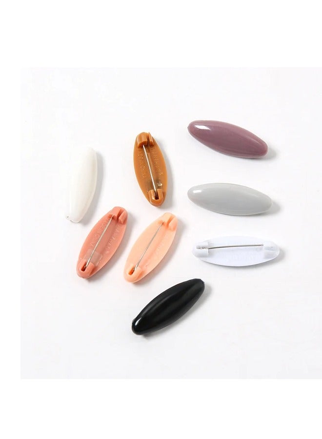 مجموعة من ثماني دبابيس طرحة كليبس للأمان بألوان مختلفة - Image 3