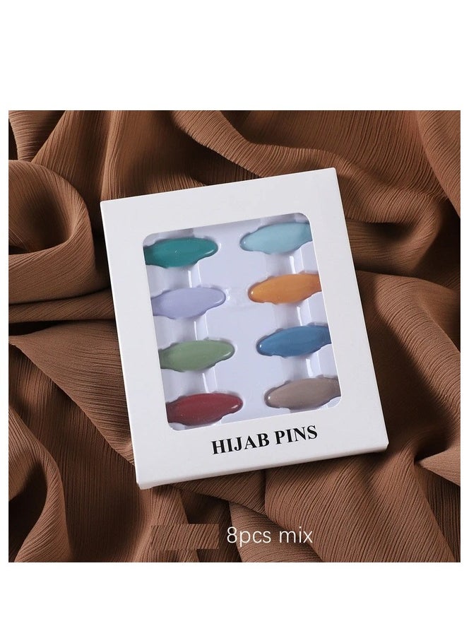 Set of 8 security hijab pins with multicolors - pzsku/Z865C36DB8EFB6482173DZ/45/_/1717262308/dc0d99cc-0ca6-4b39-9490-d65856c093da