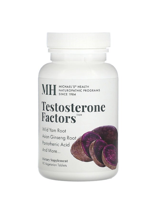 Michael's Naturopathic Michael's Naturopathic, Testosterone Factors, 90 Vegetarian Tablets - Image 1