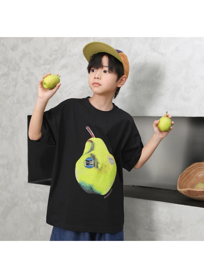 Luson Chen Dazhu Uni Short Sleeve T-shirt Xinjiang Cotton Summer New Cool Feeling Half Sleeve Boys Big Kids Top - Image 3