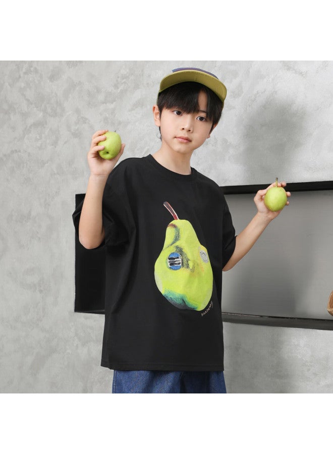 Luson Chen Dazhu Uni Short Sleeve T-shirt Xinjiang Cotton Summer New Cool Feeling Half Sleeve Boys Big Kids Top - Image 4