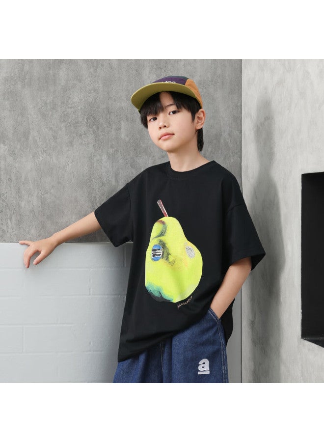 Luson Chen Dazhu Uni Short Sleeve T-shirt Xinjiang Cotton Summer New Cool Feeling Half Sleeve Boys Big Kids Top - Image 5