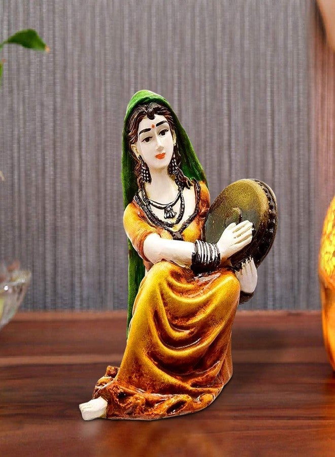 KARIGAARI - Ideas Hand Crafted Rajasthani Traditional Showpiece Women Figurine Idol for Home Decoration - Image 1