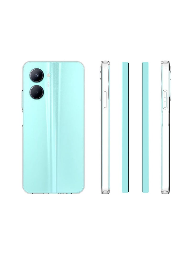 Realme C33 4G Case Cover Protector Accessories Ultra Slim Four Corners Anti-Falling Soft TPU Transparent Clear Anti-Scratch Shockproof Back Cover - Image 3