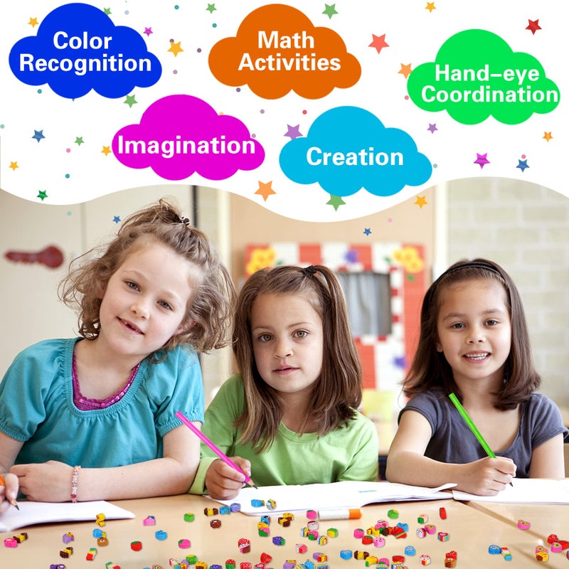 JUNEBRUSHS 150 Pieces Mini Erasers for Kids Bulk, Novelty Animal Erasers,Pencil Erasers Assortment, Cute Small Erasers for Students Homework School Classroom Rewards Prizes Party Favors - Image 5