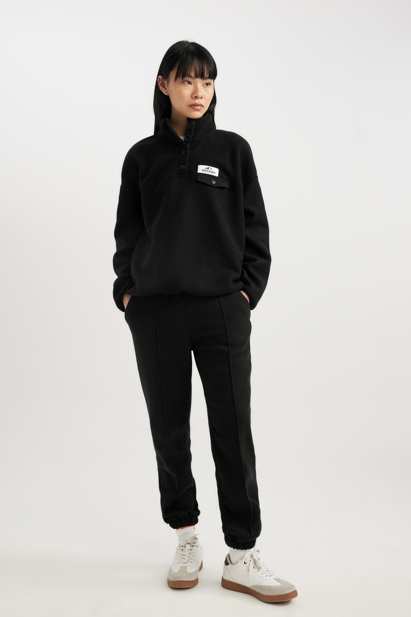 DeFacto Woman Loose Fit Fleece Sweatshirt - Image 5