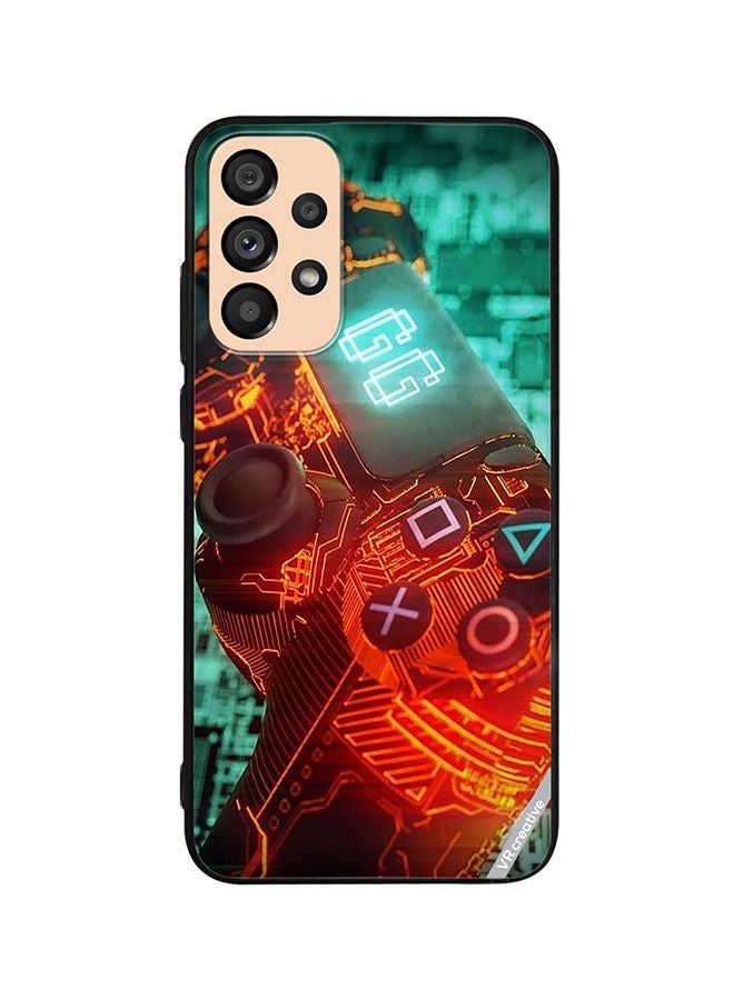 VR CREATIVE Protective Case Cover For Samsung Galaxy A72 Ps4 Controller Design Multicolour - Image 1