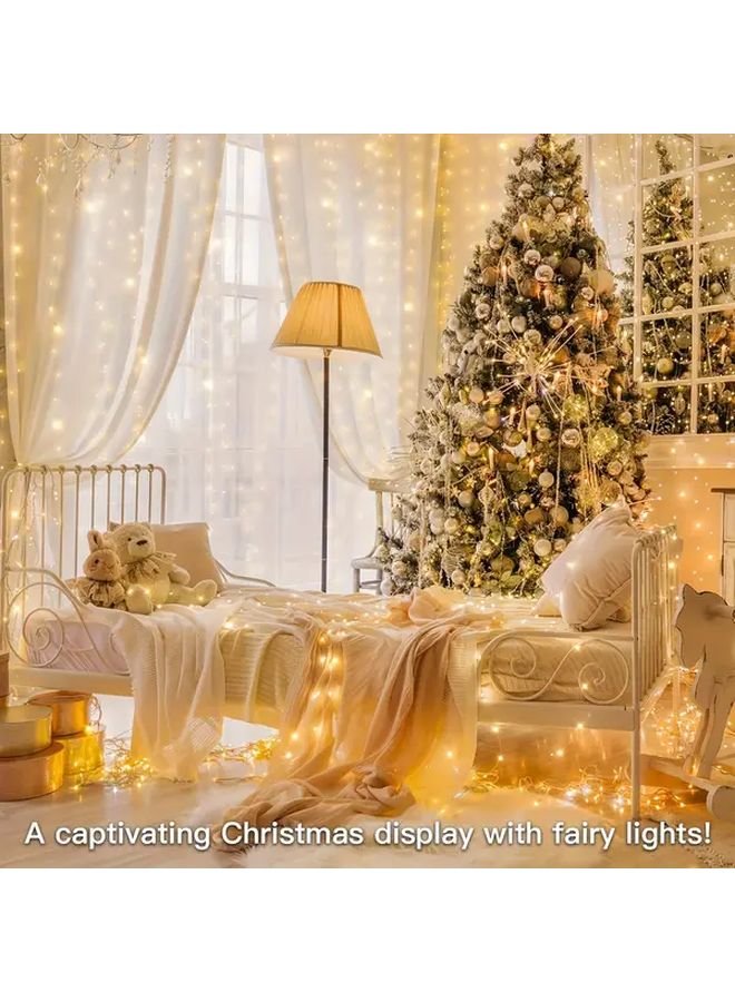 Warm White LED Fairy Lights With Remote Timer 200LED 787.4 Inch For Indoor Decor - Image 4
