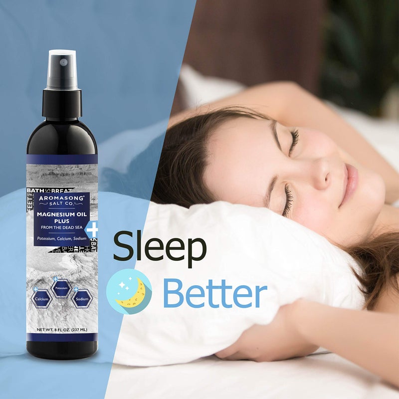 Aromasong Extra Strength Ultra-Pure Magnesium Spray (23mg Magnesium in Each Spray) 8 Oz, Known to be Used for Soothing Headaches, and Leg Discomfort - Image 3