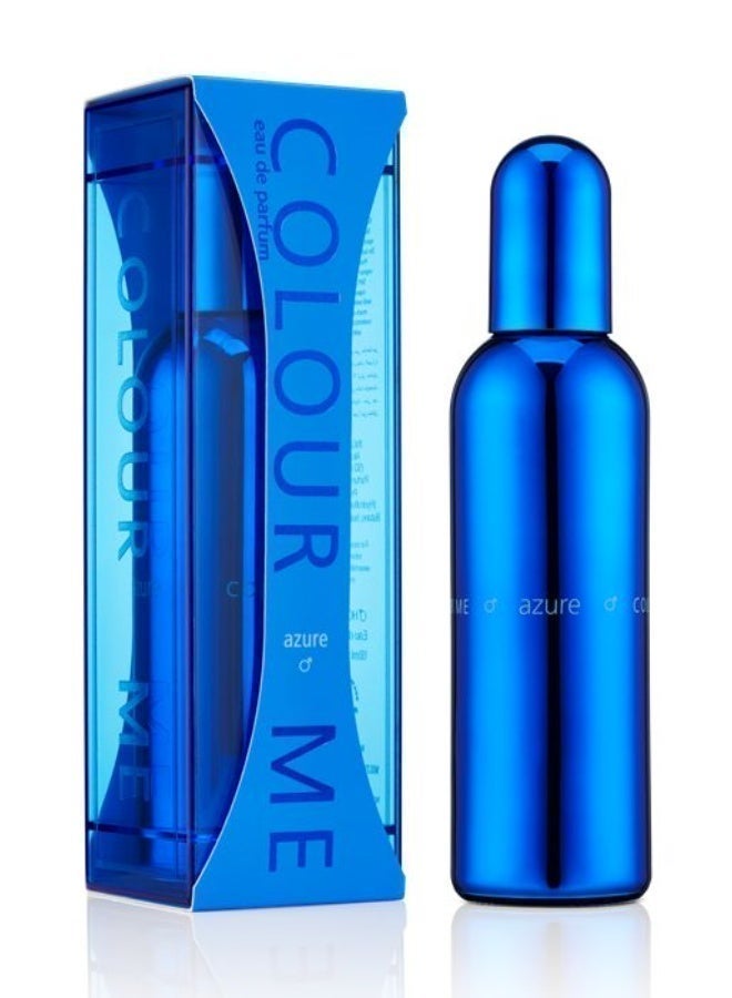 Fresh Perfume for Men Colour Me Azure 100ml | Luxury Eau de Parfum for Men with Citrus, Vanilla & Patchouli Fragrance