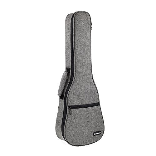 CLOUDMUSIC Ukulele Case Gig Bag Padded Backpack For Soprano 21" Inch(Soprano, Grey) - Image 1