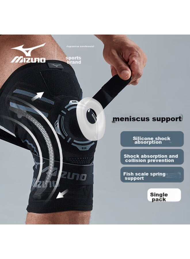 Mizuno Knee Brace For Sports, Meniscus Injury, Men And Women, Basketball, Running, Badminton, Shock-absorbing, 1516l, Single Piece - Image 1
