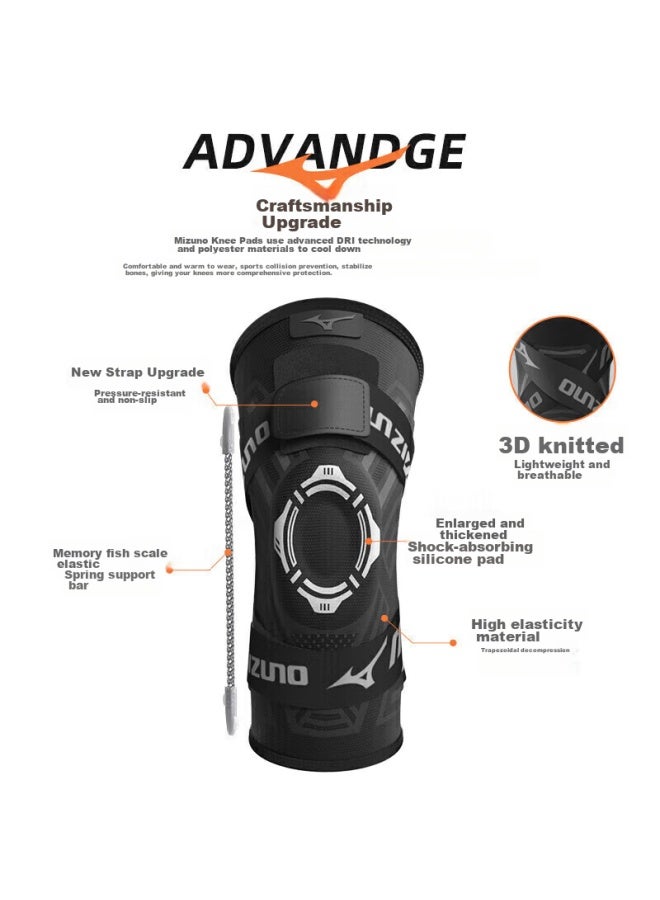 Mizuno Knee Brace For Sports, Meniscus Injury, Men And Women, Basketball, Running, Badminton, Shock-absorbing, 1516l, Single Piece - Image 5
