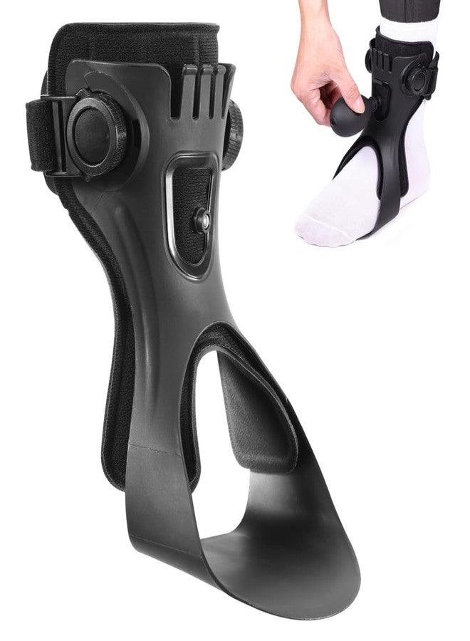Malloraned AFO Foot Drop Brace,Medical Ankle Foot Orthosis for Hemiplegia Stroke Varus Walking Support Shoes,Ankle Brace Stabilizer with Inflatable Airbag (Right Foot, Large) - Image 1