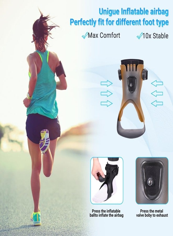 Malloraned AFO Foot Drop Brace,Medical Ankle Foot Orthosis for Hemiplegia Stroke Varus Walking Support Shoes,Ankle Brace Stabilizer with Inflatable Airbag (Right Foot, Large) - Image 2