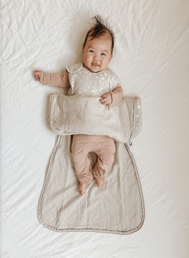 GUNAMUNA Unisex Baby Wearable Blanket, Sleep Sack Sleeping Bag for Infants Toddlers, Easy Changing Diaper Zipper, 0.5 TOG, Magnolia, 3-9 Months - Image 3