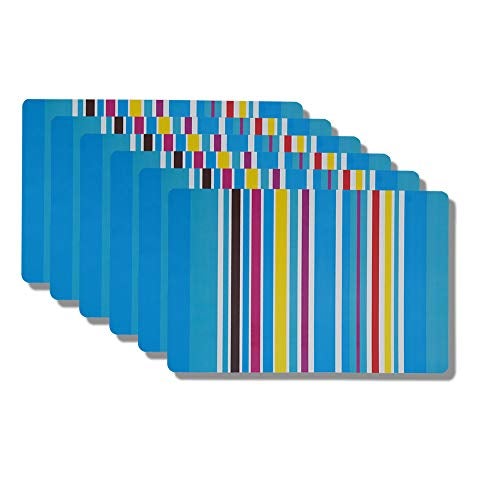 KANUSHI Industries® PVC Fridge Mats Set Of 6 / Refrigerator Mats+1 Pc Fridge cover/Refrigerator cover+1 Fridge/Refrigerator handle cover (FRI-BLUE-SMALL-LEVS+1-HANDLE+M-1-06) - Image 4