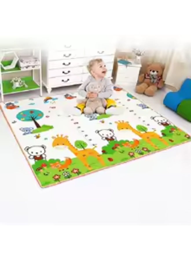 Super soft baby play and crawling mat Size 150x 180 - attractive educational designs, waterproof, easy to clean, perfect protection for infants and toddlers for healthy and enjoyable growth _ Attractive designs and graphics for double variety and fun _ Insulated to protect your child from cold or hot floors _ Baby play mat _ Infant crawling mat _ Baby toys _ Baby supplies_ Children's play mat - children's toys - children's gift - Image 2