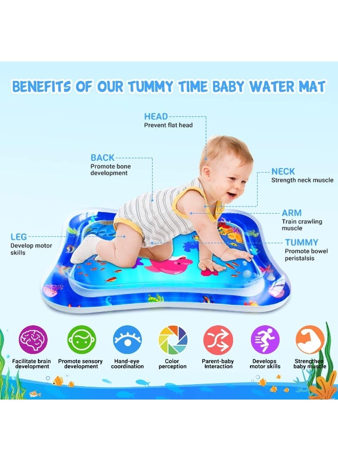 MUMS PLANET Inflatable Tummy Time Water Sports Play Mat | Montessori Tool for Stimulating Sensory and Motor Development | Suitable for newborns 3-9 months - Baby Toys - Sensory Development Toys for Babies - Image 2