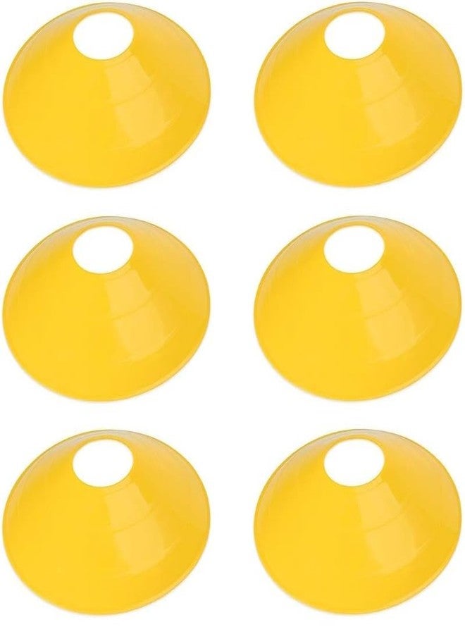 Adventose™ Disc Cones Set | Space Marker | Saucer Football Cross Training Sports | Space Marker Landmark for Outdoor Sports, Activities | Field Cone Markers (Yellow, Pack of 6) - Image 3