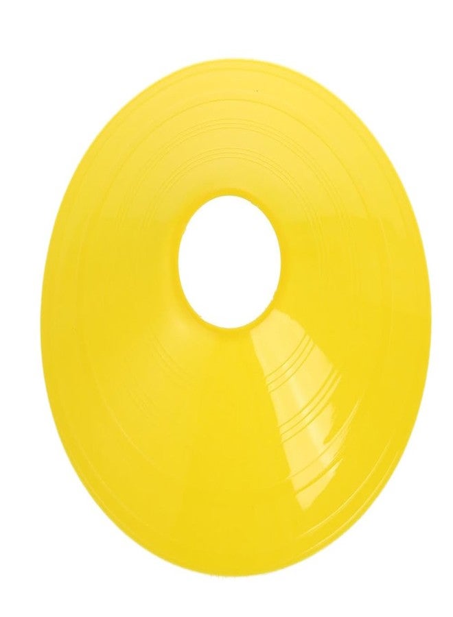 Adventose™ Disc Cones Set | Space Marker | Saucer Football Cross Training Sports | Space Marker Landmark for Outdoor Sports, Activities | Field Cone Markers (Yellow, Pack of 6) - Image 1