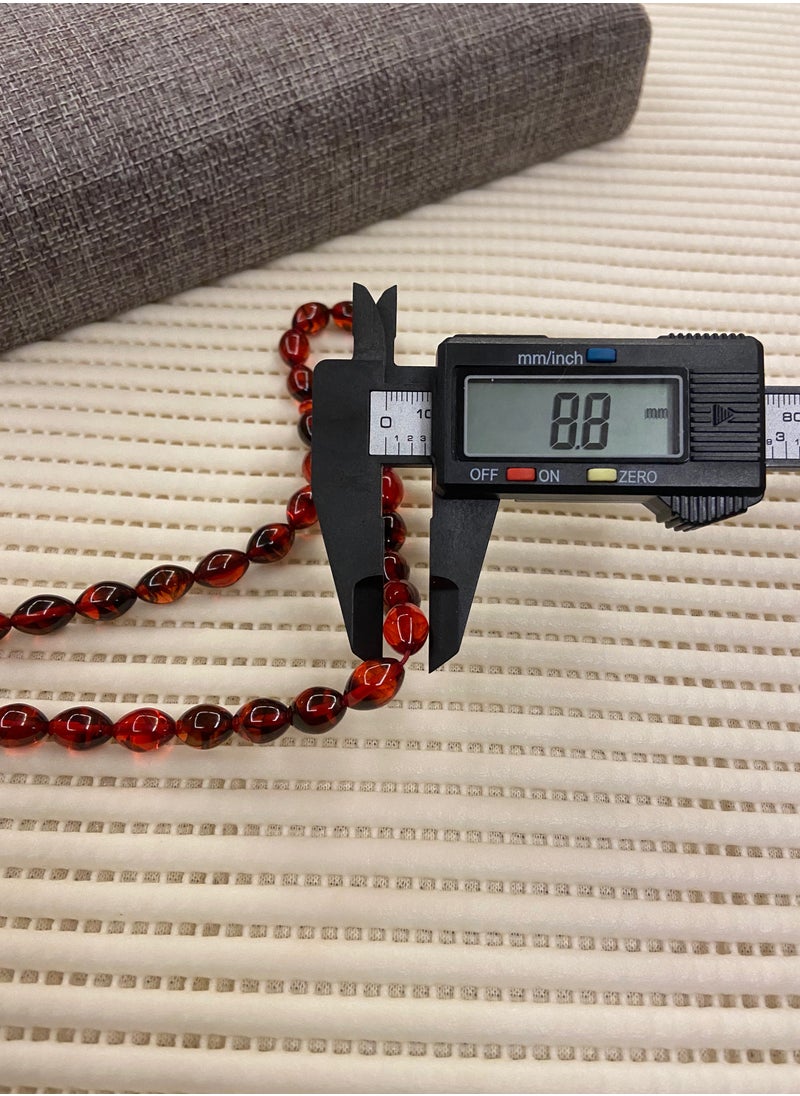Rare - Faturan Prayer Beads For Men 33 Beads Size 8.8mm x 12.8mm - Image 1