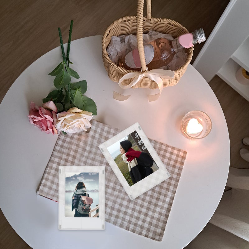2Pcs Mini Magnetic Photo Frame Picture Frame Card Display Stand Magnetic Photo Fame Photocard Holder - Image 4