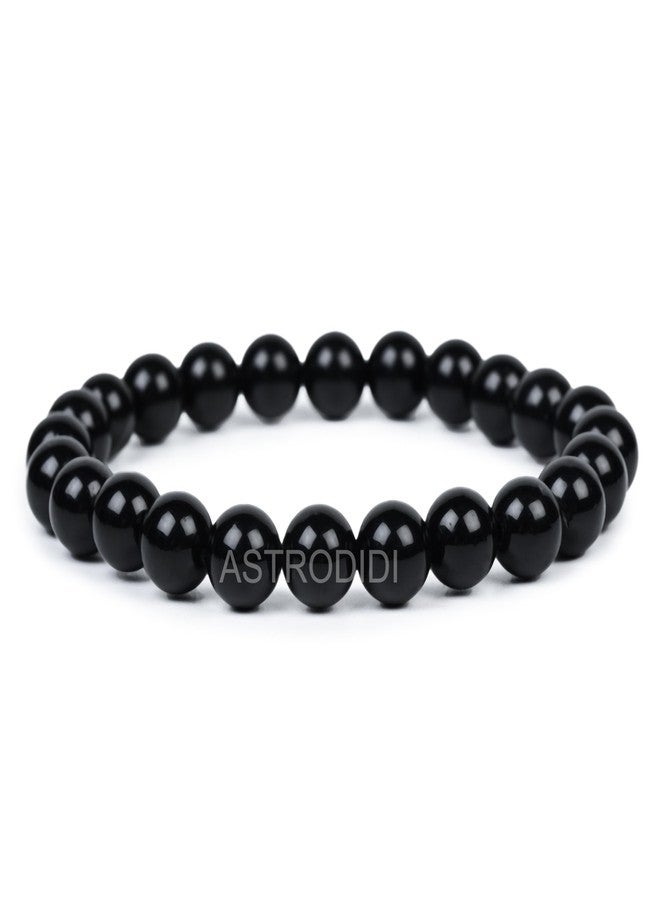 ASTRODIDI Natural Certified Black Obsidian Stone Bracelet for Men and Women | Help to Protection against Negative Energy, Enhances Mental Clarity and Focus, Supports Grounding and Stability - Image 3